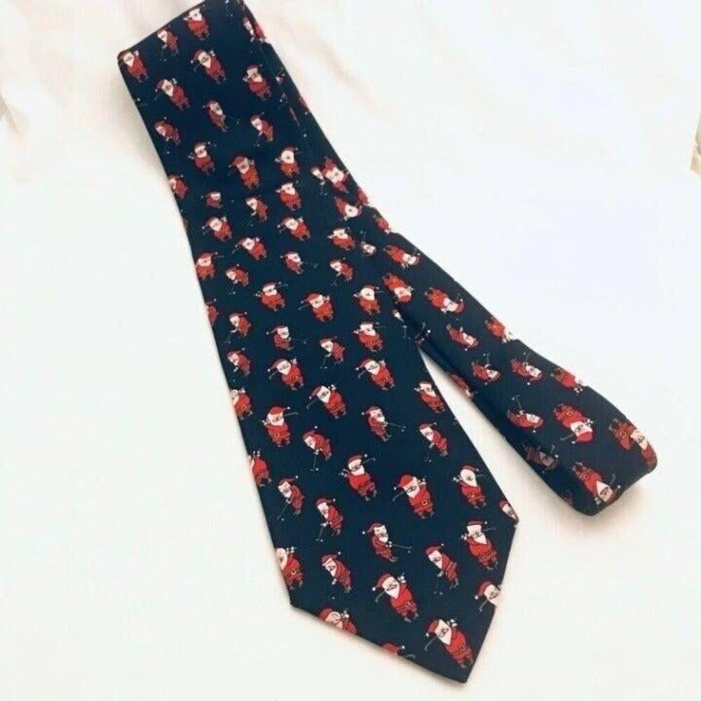 #1576 ALYNN CHRISTMAS SANTA NOVELTY TIE 58 IN X 3.75 IN